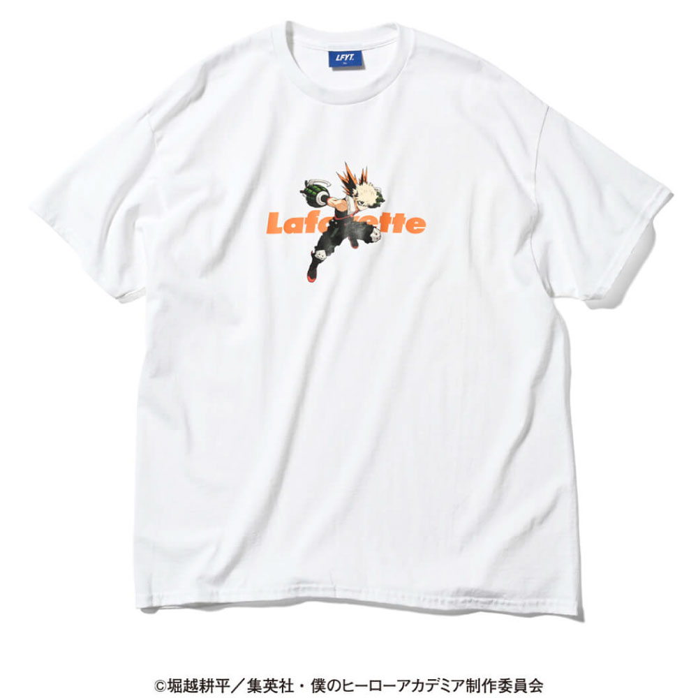 画像1: × 僕のヒーローアカデミア Lafayette LOGO S/S Tee 爆豪勝己 半袖 Tシャツ (1)
