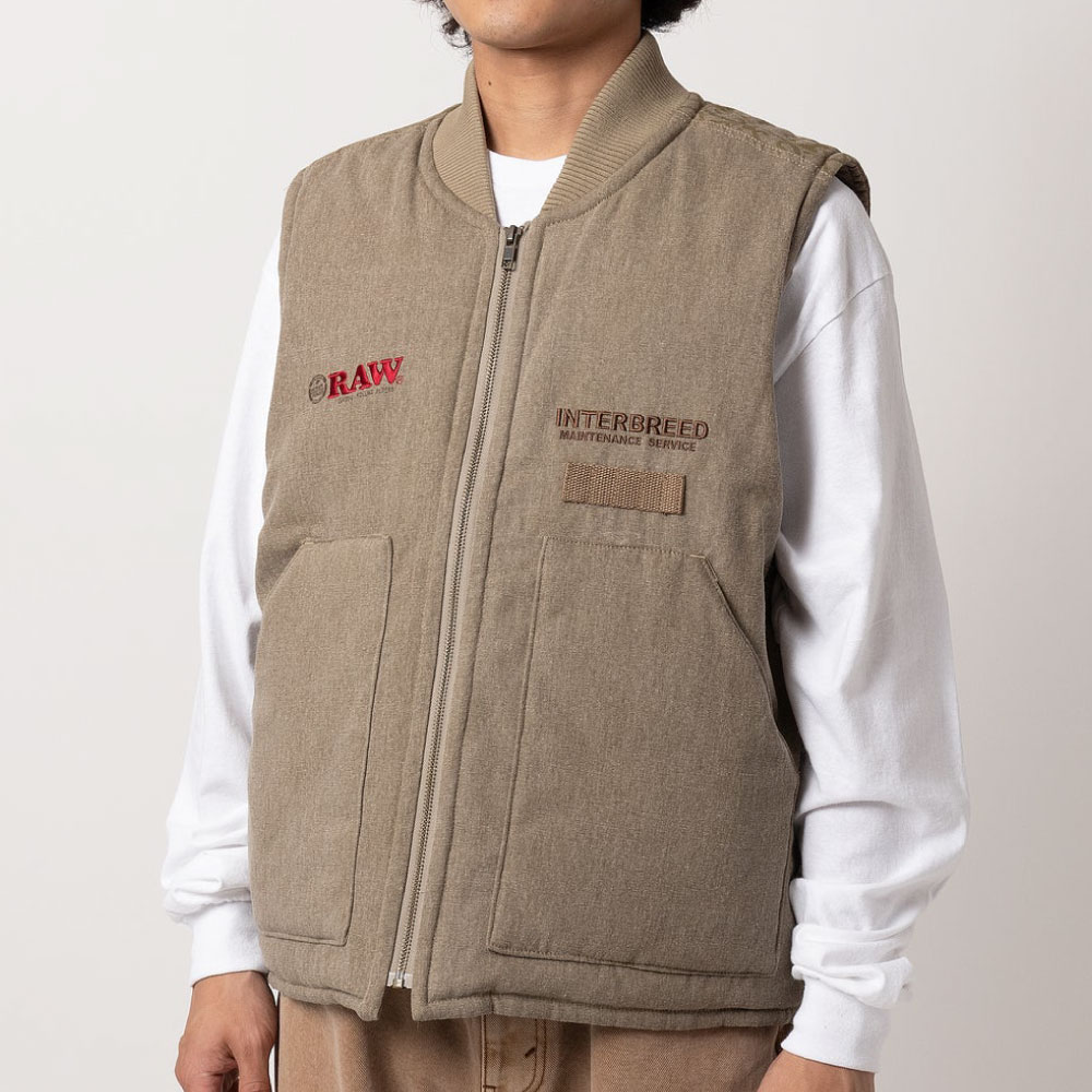 正規取扱通販店】 Interbreed(インターブリード) x Raw Factory Vest