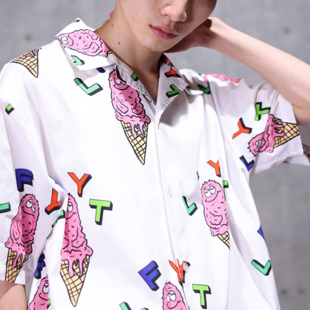 × Rabuns Melting Mr.Snub S/S Shirt ラブン 開襟 半袖 シャツ